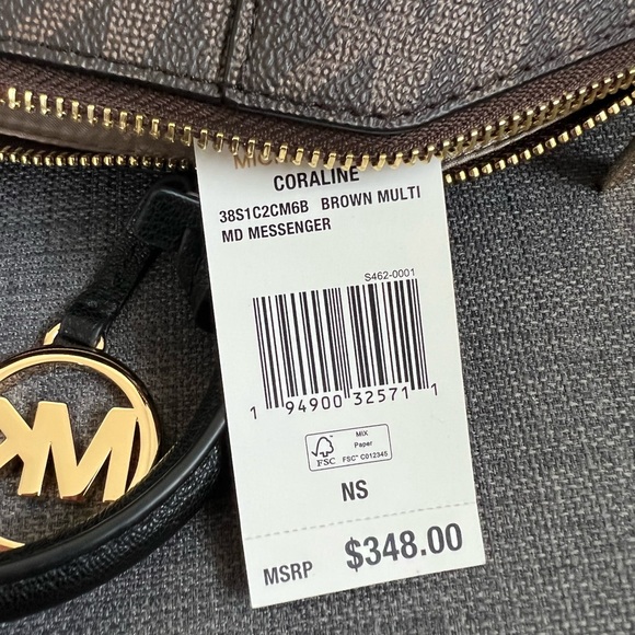 NWT MICHAEL KORS CORALINE MEDIUM MESSENGER SATCHEL - Picture 9 of 9